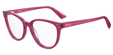 Premium Women Moschino Eyeglasses: Mos596 - Fuchsia - SpecSMART Eye Clinic (Diagonal View)